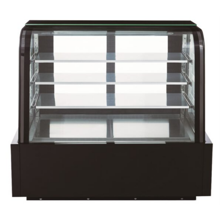 Dukers Cake Showcase Refrigerators DDM60R-CB Curved Glass 60″ Cake Showcase