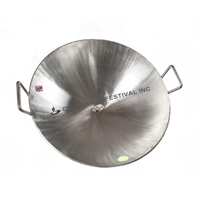 Stainless Steel Mawa Kadai / Mithai / Sweet/ Halwa Kadai -  5 mm thick, Perfect for Sweet Making, Available from 20 to 36" wide