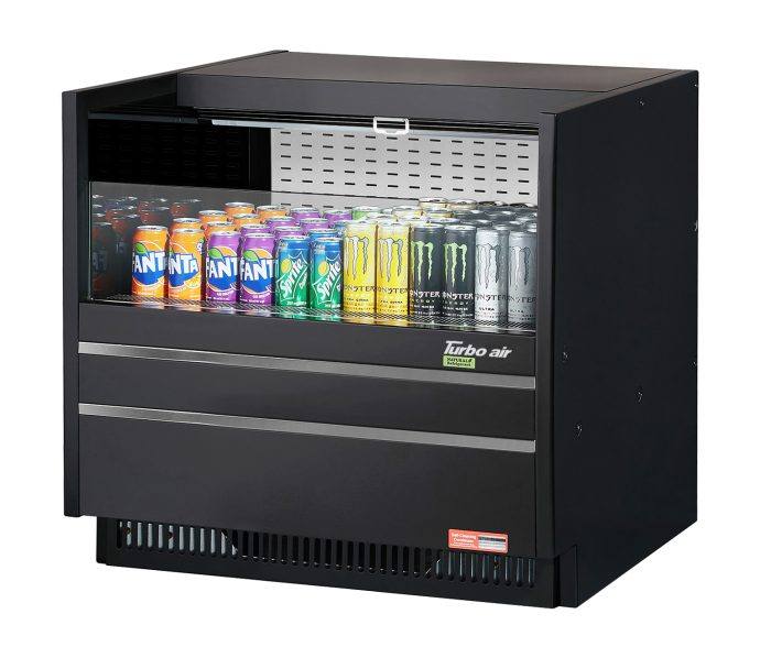 Turbo Air TOM-36UC-W(B)-N Drop-In Horizontal Open Display Case, 5.0 cu. ft.