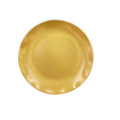 Thunder Group Melamine Western 10 1/2" DINNER PLATE, GOLD PEARL, Pack of 6