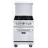 Dukers Range Ovens DCR24-4B 24″ Gas Range with Four (4) Open Burners