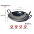 Stainless Steel Kadai (20", 24", 26", 28" & 30" diameter)