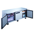 Dukers Undercounter Freezer DUC72F 3-Door Undercounter Commercial Freezer in Stainless Steel