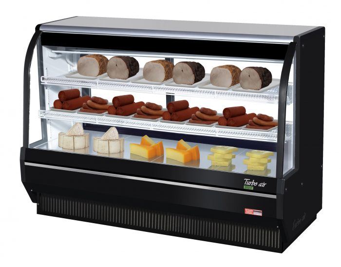 Turbo Air TCDD-72H-W(B)-N Direct cooling type deli cases Hydrocarbon refrigerants, 24.7 cu. ft.