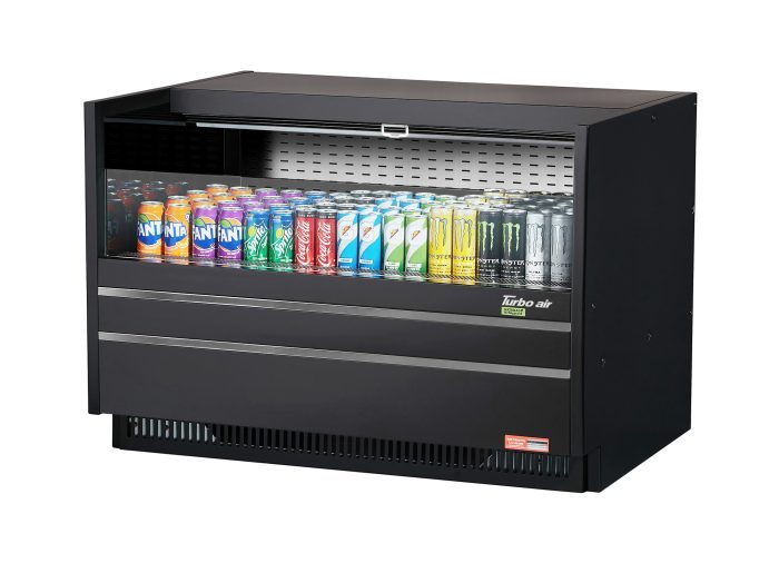 Turbo Air TOM-48UC-W(B)-N Drop-In Horizontal Open Display Case, 6.8 cu. ft.