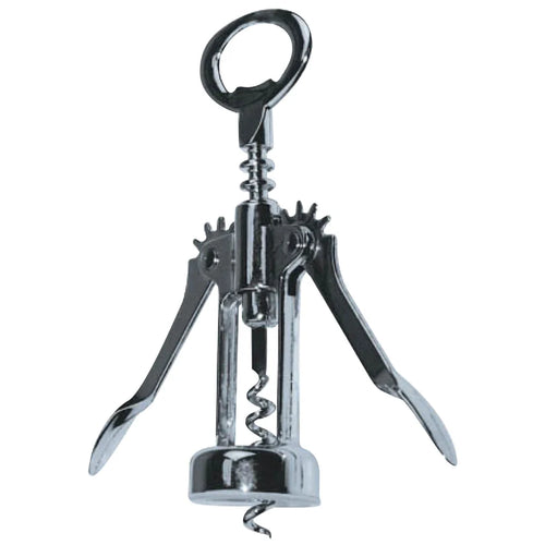 Winco CO-501 Corkscrew Manual Wing Type Chrome Made in Italy