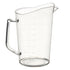 Winco Clear Polycarbonate Measuring Cups with Raised Graduation Markings
