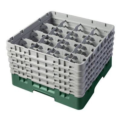 Cambro Camrack 16 Compartment Glass Rack with 10 1/8 Inch Compartments ( Case of 2 )