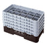 Cambro Camrack 10 Compartment Half Size Glass Rack with 10 5/8 Inch Compartments ( Case of 2 )