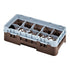 Cambro Camrack 10 Compartment Half Size Glass Rack with 3 5/8 Inch Compartments ( Case of 5 )