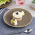Ariane Freckles Round Porcelain Coupe Plate ( Case Of 6 )