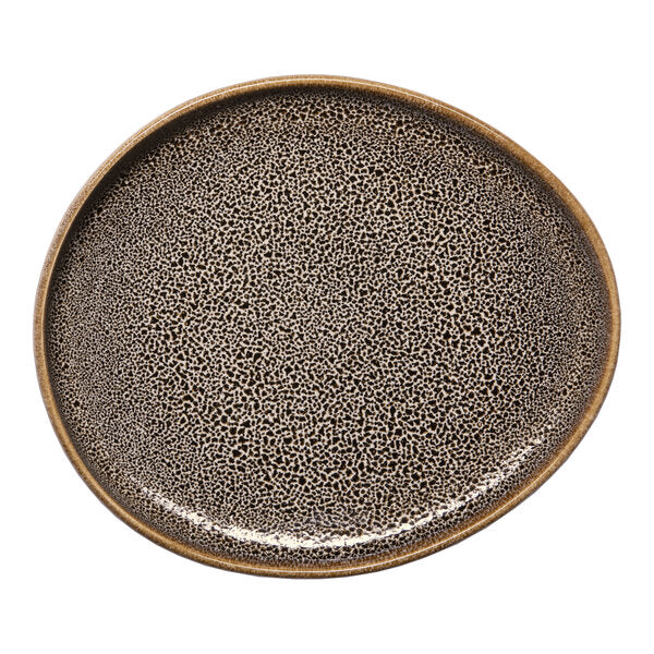 Ariane Freckles 7 5/16" x 6 5/16" Oval Rim Porcelain Platter ( Case Of 12 )