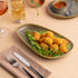 Ariane Freckles 10 13/16" Oval Raised Rim Porcelain Platter ( Case Of 6 )