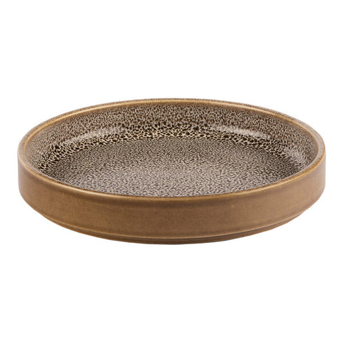 Ariane Freckles Round Raised Rim Porcelain Plate ( Case Of 4 )