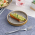 Ariane Freckles Round Raised Rim Porcelain Plate ( Case Of 4 )