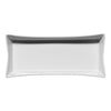 Ariane Slow Fast Ivory 9 5/16" x 4 3/16" Rectangular Raised Rim Porcelain Hot Dog Tray ( Case Of 6 )