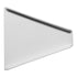 Ariane Slow Fast Ivory 7 3/8" x 6 7/8" Triangular Raised Rim Porcelain Pizza Slice Plate ( Case Of 12 )