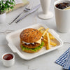 Ariane Slow Fast Ivory 8 2/3" x 7 7/8" Square Rim Porcelain Plate ( Case Of 3 )