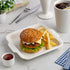 Ariane Slow Fast Ivory 8 2/3" x 7 7/8" Square Rim Porcelain Plate ( Case Of 3 )
