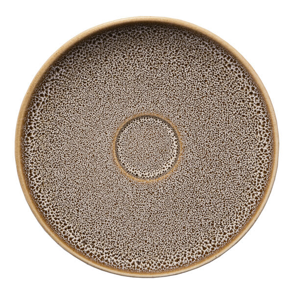Ariane Freckles 5 1/8" Round Porcelain Coupe Espresso Cup Saucer ( Case Of 12 )