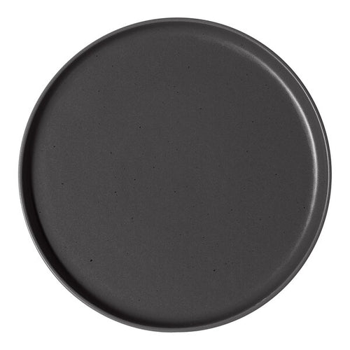 Ariane Selas Gray Round Raised Rim Porcelain Plate ( Case Of 4 )