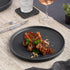 Ariane Selas Gray Round Raised Rim Porcelain Plate ( Case Of 4 )