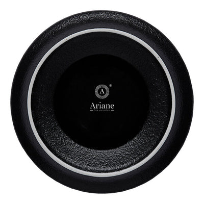 Ariane Slide Dazzle 6" Black Round Porcelain Coupe Bowl ( Case Of 6 )