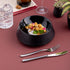 Ariane Slide Dazzle Black Round Porcelain Coupe Bowl ( Case Of 2 )