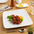 Ariane Vital 11 4/5" x 11" Rectangle Asymmetric Rectangular Porcelain Coupe Plate ( Case Of 6 )