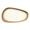 Ariane Jaguar 10 4/5'' Oval Porcelain Coupe Platter with Spotted Rim ( Case Of 6 )