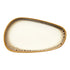Ariane Jaguar 10 4/5'' Oval Porcelain Coupe Platter with Spotted Rim ( Case Of 6 )