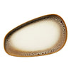 Ariane Jaguar 13 2/5" Oval Porcelain Coupe Platter with Spotted Rim ( Case Of 4 )