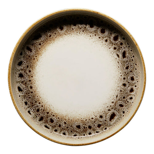 Ariane Round Raised Rim Porcelain Plate with Outside Jaguar Effect ( Case Of 4 )