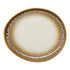 Ariane Jaguar Irregular Oval Porcelain Coupe Platter with Spotted Rim ( Case Of 6 )