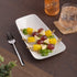 Ariane Vital Rectangle 9 7/16" x 5 1/8" Asymmetric Rectangular Porcelain Coupe Platter ( Case Of 12 )