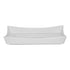 Ariane Slow Fast Ivory 10" x 6 1/2" Rectangular Raised Rim Porcelain Platter ( Case Of 4 )