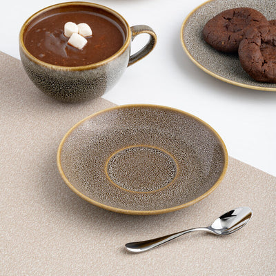 Ariane Freckles 5 1/8" Round Rimless Porcelain Tea Cup Saucer ( Case Of 12 )