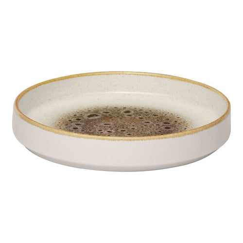 Ariane Round Raised Rim Porcelain Plate with Inside Jaguar Effect ( Case Of 4 )