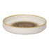 Ariane Round Raised Rim Porcelain Plate with Inside Jaguar Effect ( Case Of 4 )