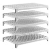Cambro Camshelving Premium 5-Shelf Vented Shelf Kit 24" X 36"– Speckled Gray