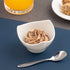 Ariane Miniature 3 1/2" Round Porcelain Coupe Bowl with Asymmetric Pointed Rim ( Case Of 18 )