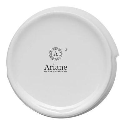 Ariane Miniature 3 1/7" Round Porcelain Coupe Bowl with Asymmetric Notched Rim ( Case Of 18 )