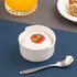 Ariane Miniature 3 1/7" Round Porcelain Coupe Bowl with Asymmetric Notched Rim ( Case Of 18 )
