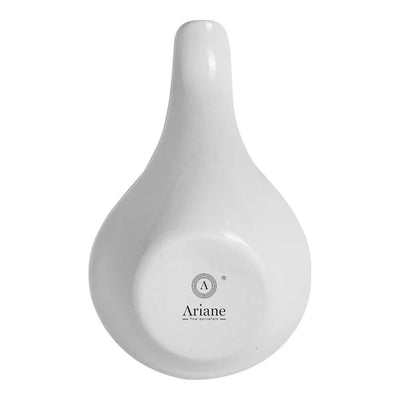 Ariane Miniature 3 7/9" Round Porcelain Coupe Spoon Bowl with Handle ( Case Of 18 )