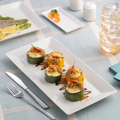 Ariane Panorama Rectangular Porcelain Coupe Platter ( Case Of 6 )