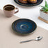 Ariane Splash Denim  Round Embossed Porcelain Coupe Saucer ( Case Of 12 )