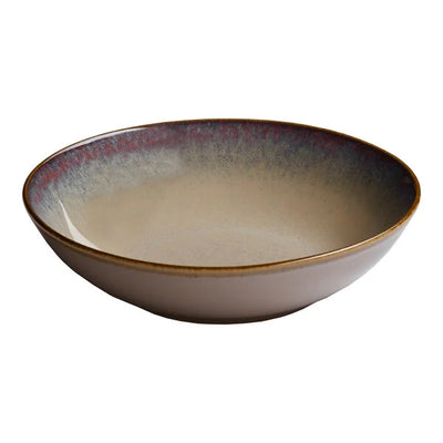 Ariane Splash Beige Round Porcelain Coupe Deep Plate ( Case Of 6 )