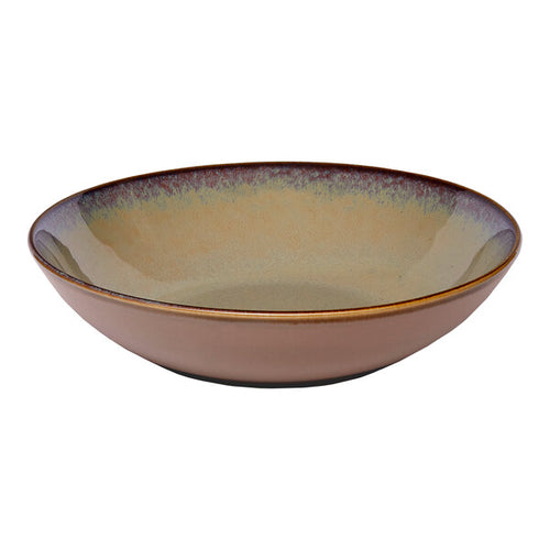 Ariane Splash Beige Round Porcelain Coupe Deep Plate ( Case Of 6 )