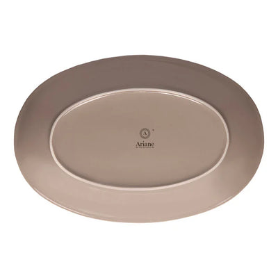 Ariane Splash Beige 10 1/4" Oval Porcelain Coupe Platter ( Case Of 12 )