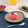 Ariane Splash Beige Round Slanted Porcelain Coupe Flat Plate ( Case Of 12 )